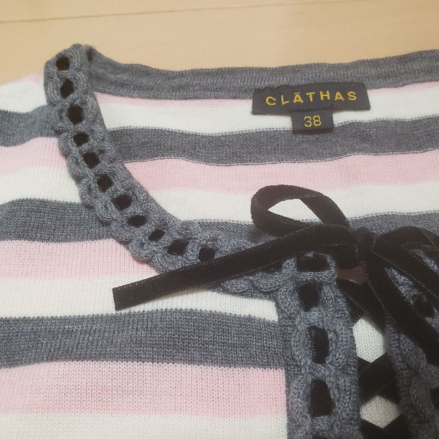 CLATHAS(クレイサス)の新品★クレイサス★カメリア★ニット★ピンク レディースのトップス(ニット/セーター)の商品写真