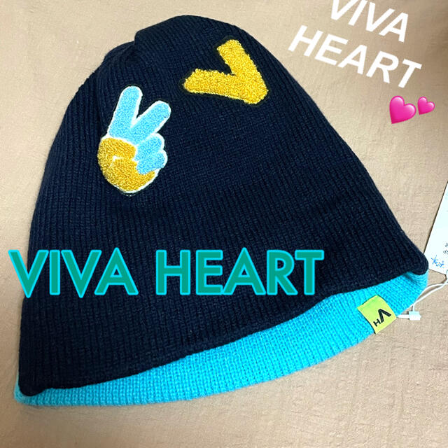 VIVA HEART(ビバハート)のビバハート ニット帽 レディースゴルフウェア 新品 キャップ ニット 帽子 スポーツ/アウトドアのゴルフ(ウエア)の商品写真