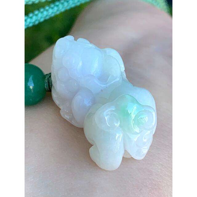 本翡翠 貔貅ペア ネックレス 新品