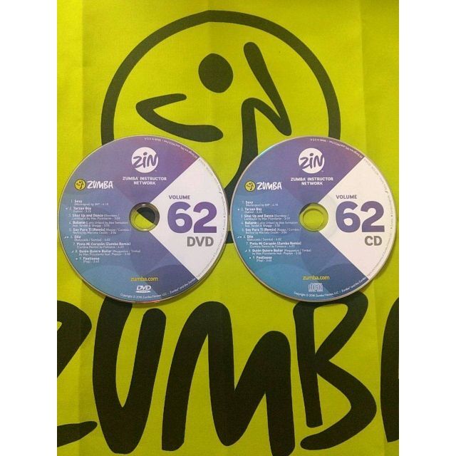 ZUMBA　ズンバ　ZIN62　CD＆DVD　インストラクター専用