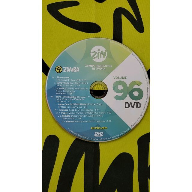 ZUMBA　ズンバ　ZIN96　CD ＆ DVD　インストラクター専用