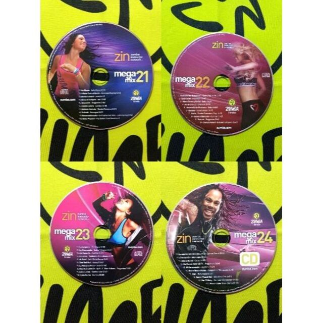 ZUMBA　ズンバ　MEGAMIX　CD　21　22　23　24　4枚セット