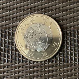 東京オリンピック記念硬貨　図柄雷神(貨幣)