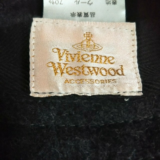 Vivienne Westwood(ヴィヴィアンウエストウッド)の希少 Vivienne Westwood ハット リボン ロゴ刺繍 サイズM レディースの帽子(ハット)の商品写真