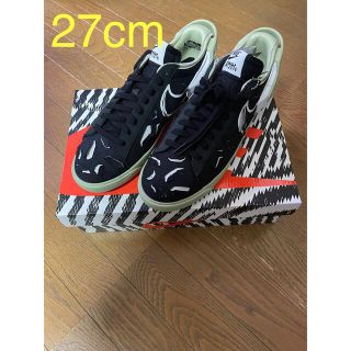 ナイキ(NIKE)の27cm Nike アクロニウム×ナイキ ブレーザー ロー ブラック　(スニーカー)