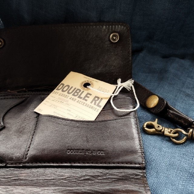 RRL (double RL)ダブルアールエル、カービングレザーウォレット - 長財布