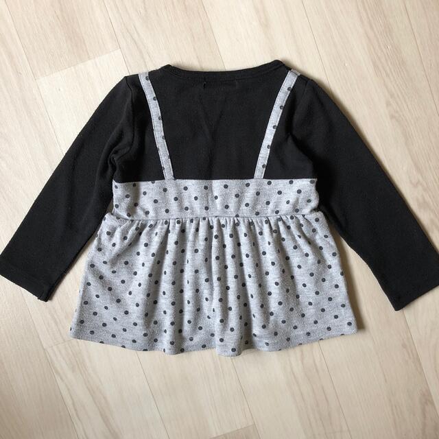 ドット チュニック キッズ/ベビー/マタニティのキッズ服女の子用(90cm~)(Tシャツ/カットソー)の商品写真