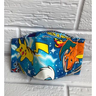 🆕インナーマスク　ハンドメイド　ポケモン　舟形タイプ　子供Mサイズ　(外出用品)