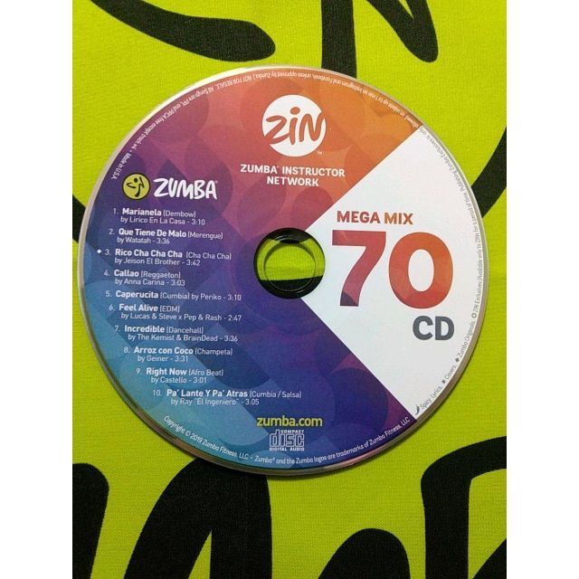 Zumba - ZUMBA ズンバ MEGAMIX CD 69 70 71 72 4枚セットの通販