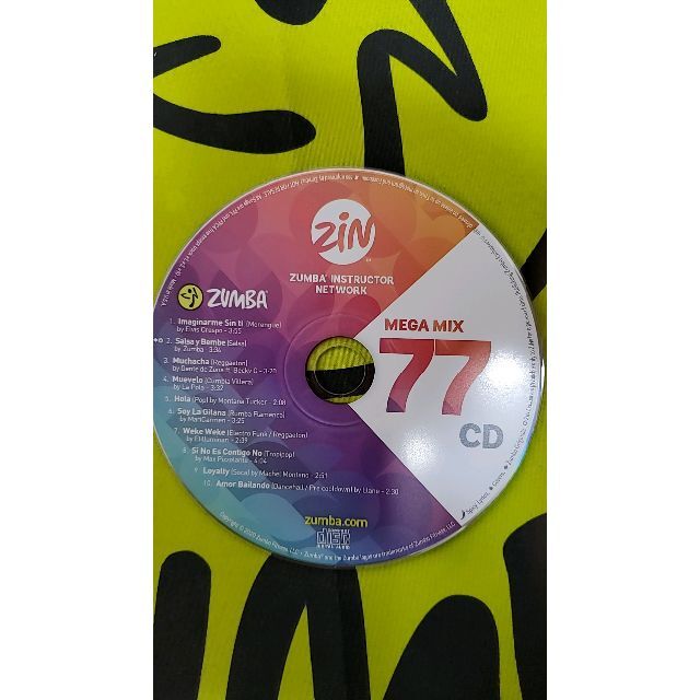 CDZUMBA　ズンバ　MEGAMIX　CD　77　78　79　80　4枚セット