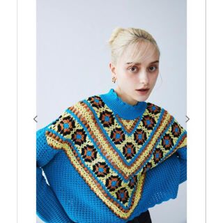 スライ(SLY)のCROCHET MG TOPS/クロシェミドルゲージトップス(ニット/セーター)