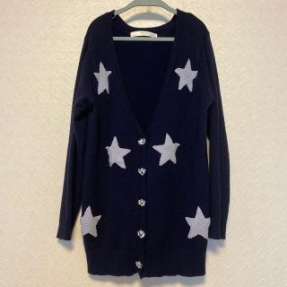 トッコ(tocco)のtocco closet カーディガン　星柄(カーディガン)