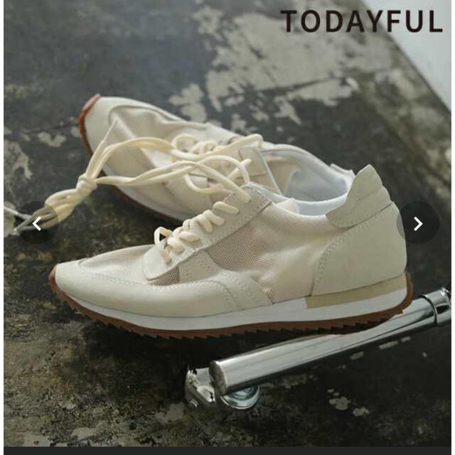 TODAYFUL Leather x Mesh Sneakers 38 TODAYFUL Leather x Mesh Sneakers 38