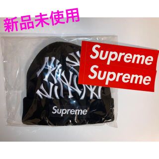 シュプリーム(Supreme)のSupreme new era yankees box logo beanie(ニット帽/ビーニー)