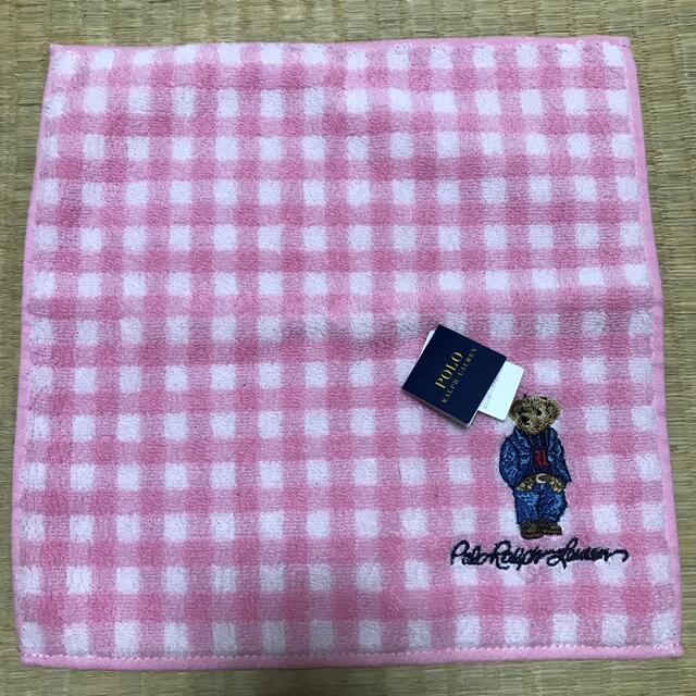 POLO RALPH LAUREN(ポロラルフローレン)のPOLO  ラルフローレン  タオルハンカチ  ベア レディースのファッション小物(ハンカチ)の商品写真