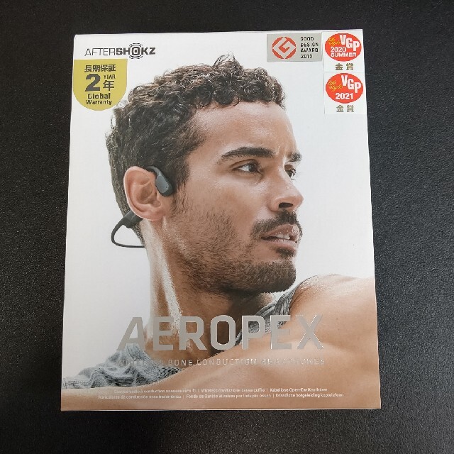 新品未使用】Aftershokz Aeropex 黒 骨伝導イヤホン 新品未使用】Aftershokz Aeropex 黒 骨伝導イヤホン
