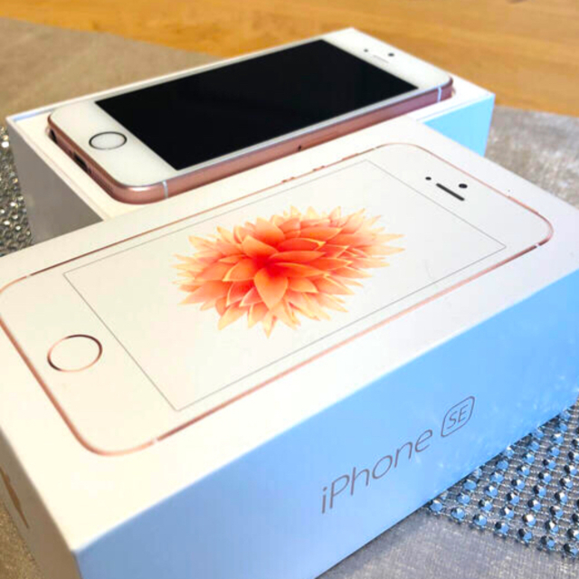 iPhone SE 初代　SIMフリー　64GB ローズ　美品スマートフォン/携帯電話