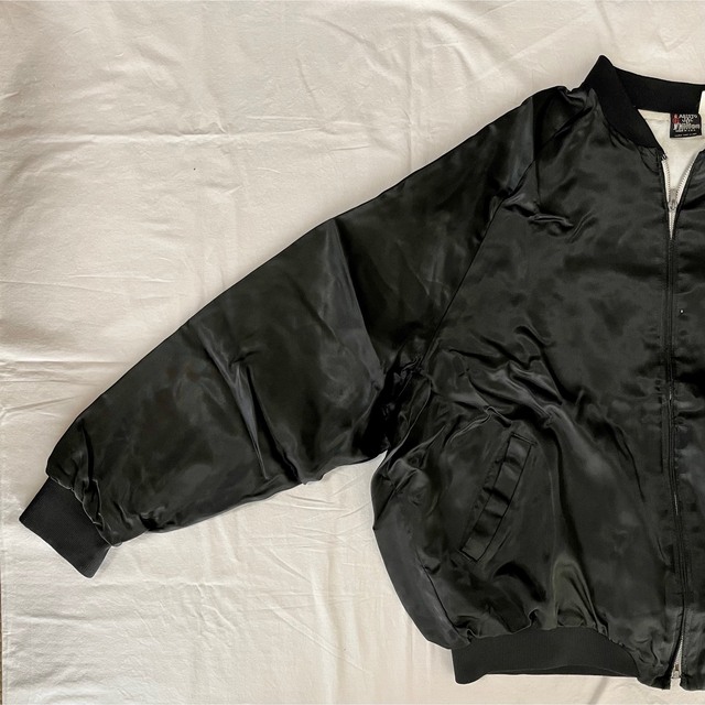 【古着】サテンジャケット メンズのジャケット/アウター(スタジャン)の商品写真