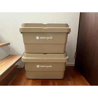 スノーピーク(Snow Peak)のゴードンミラー スタッキング トランクカーゴ 50L サンドベージュ テーブル化(その他)