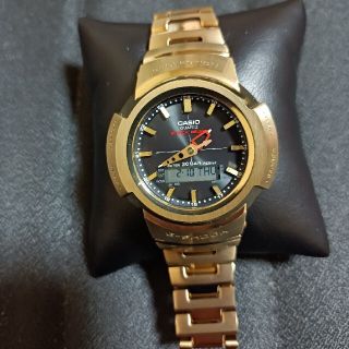 ジーショック(G-SHOCK)の☆極美品☆ G-SHOCK フルメタル/硬質ステンレス【GOLD/BLACK】(金属ベルト)