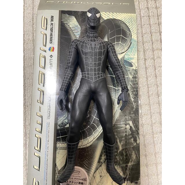 【美品】メディコムトイ　ブラックスパイダーマン　可動式フィギュア