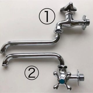 TOTO - TOTO水栓蛇口 ① シンプルな縦水栓 ② 取手がお洒落な横型水栓