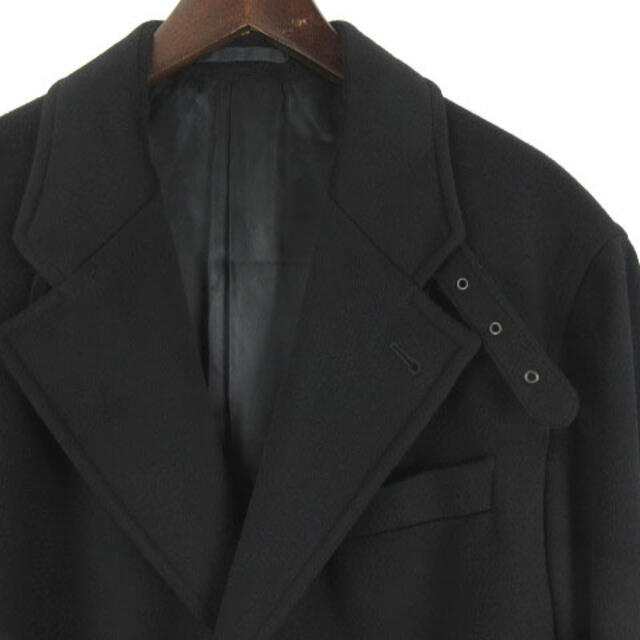 ARMANI COLLEZIONI(アルマーニ コレツィオーニ)のアルマーニ コレツィオーニ チェスターコート ステンカラー ロング ウール メンズのジャケット/アウター(チェスターコート)の商品写真