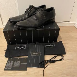 エルメネジルドゼニア(Ermenegildo Zegna)のErmenegildo Zegna プレーントゥ 革靴 黒 サイズ8(ドレス/ビジネス)