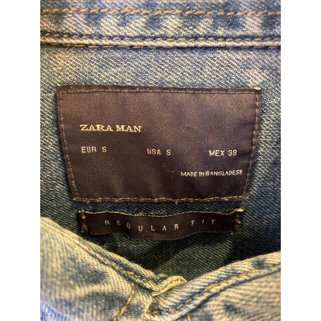 ZARA(ザラ)の💮ZARAダメージデニムシャツ メンズのトップス(シャツ)の商品写真