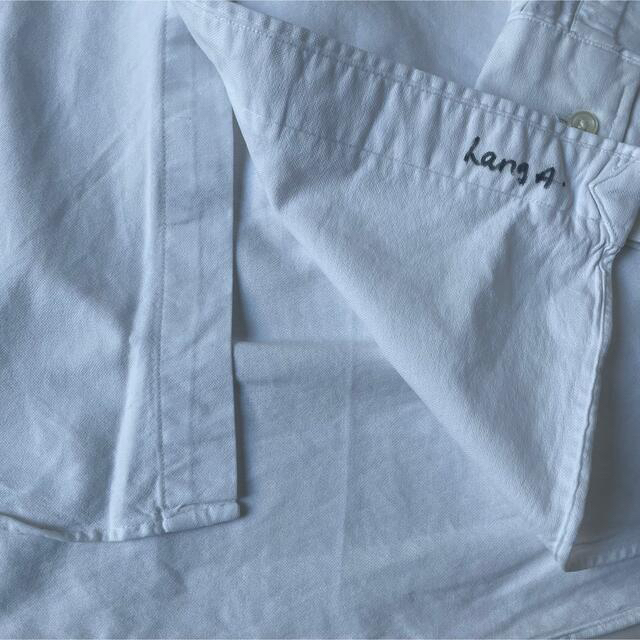 Ralph Lauren(ラルフローレン)の専用リメイク品　ラルフローレン【RALPH LAUREN】白　ノーカラーシャツ メンズのトップス(シャツ)の商品写真