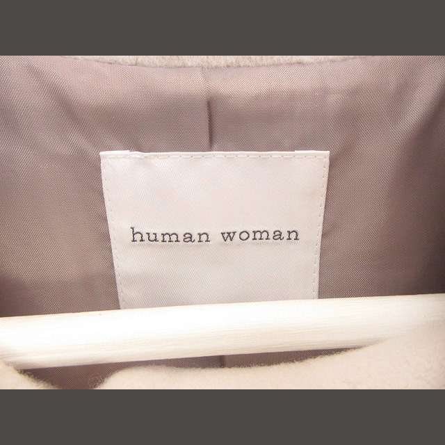 ヒューマンウーマン HUMAN WOMAN ウールダブルモッサコート M 2