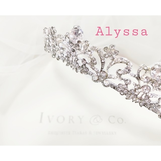 新品本物 【美品】Ivory&Co. Alyssa www.sismi.com.br ティアラ Rie様