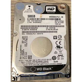 WESTERNDIGITAL WD5000LPLX HDD 500GB ジャンク(PCパーツ)
