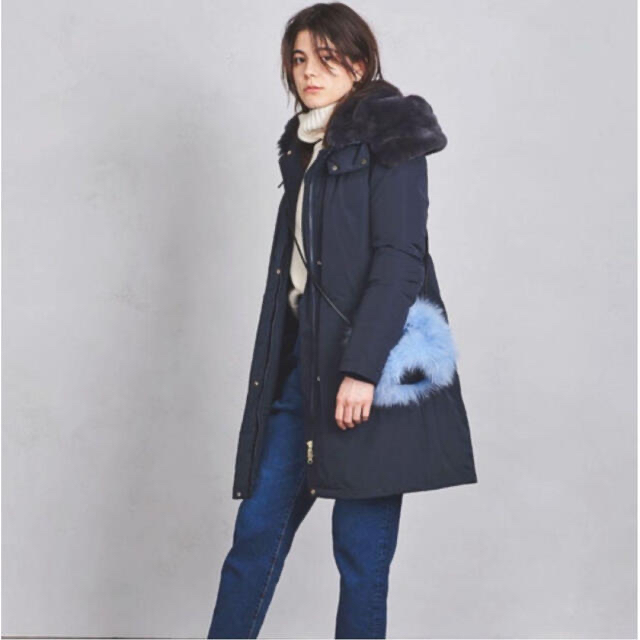 WOOLRICH(ウールリッチ)のウールリッチ　20AW TOMORROWLAND別注BOWBRIDGE 紺　S レディースのジャケット/アウター(ダウンコート)の商品写真