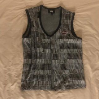 stussy 千鳥柄 ベスト