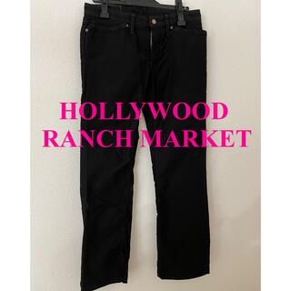 ハリウッドランチマーケット(HOLLYWOOD RANCH MARKET)の2 H.R.MARKET  ブラックストレッチストレートデニムパンツ29 日本製(デニム/ジーンズ)