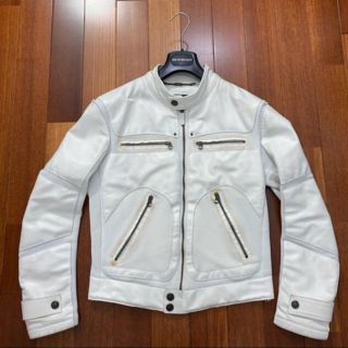 アルマーニジーンズ(ARMANI JEANS)のARMANI JEAMS【アルマーニジーンズ】レザーライダースジャケット(ライダースジャケット)