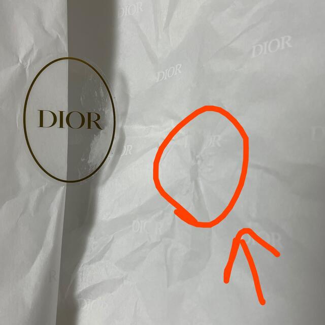 Dior(ディオール)のDIOR 限定ラッピングBOX（メッセージカード付き） インテリア/住まい/日用品のオフィス用品(ラッピング/包装)の商品写真