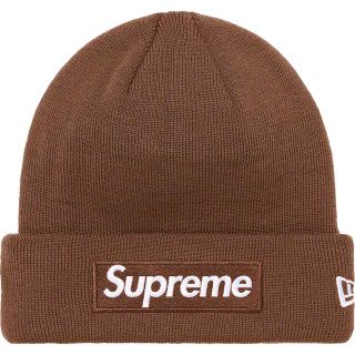 シュプリーム(Supreme)のSupreme New Era® Box Logo Beanie Brown(ニット帽/ビーニー)