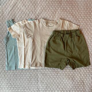 ムジルシリョウヒン(MUJI (無印良品))の無印良品　90サイズ 子供服4点　まとめ売り(Tシャツ/カットソー)