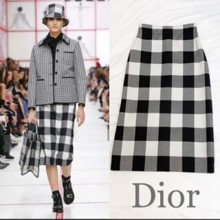 最終値下げ‼️Dior チェックスカート　2019AW