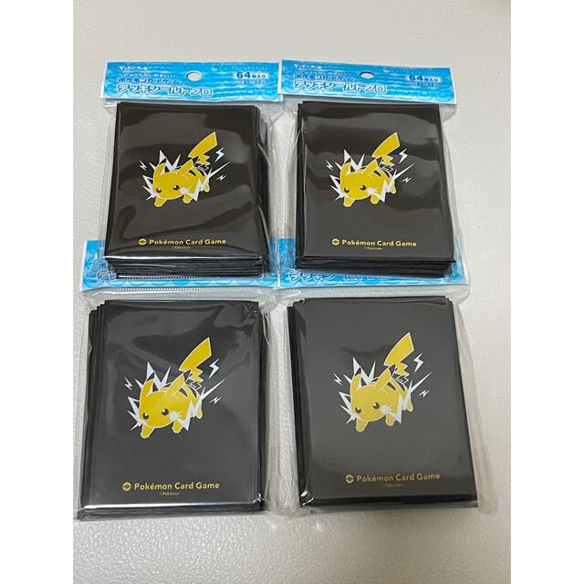ポケモン - ポケモンカード ピカチュウ デッキシールド スリーブ 4セット