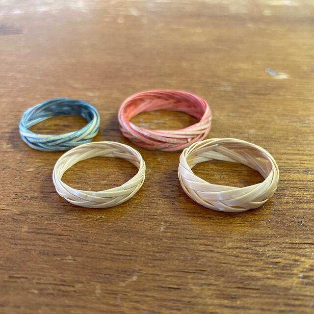 竹 指輪 ハンドメイドのアクセサリー(リング)の商品写真
