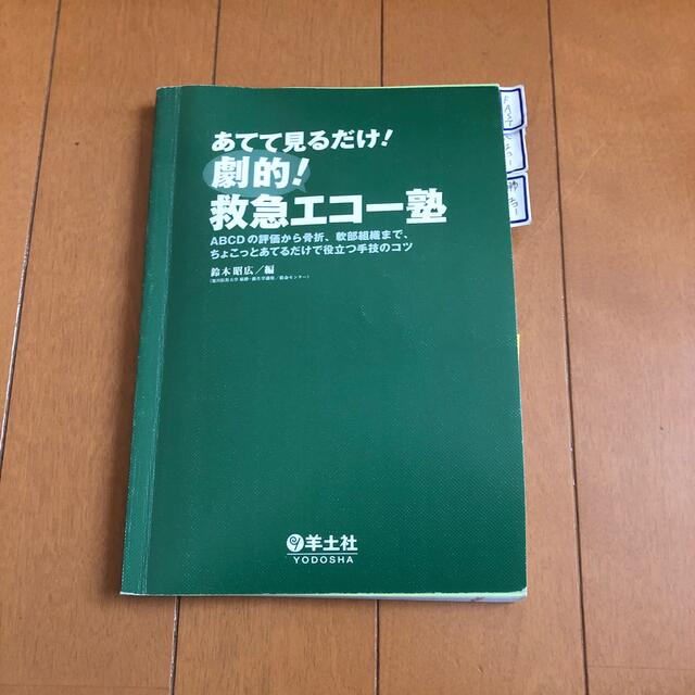 あてて見るだけ！劇的！救急エコー塾 エンタメ/ホビーの本(健康/医学)の商品写真