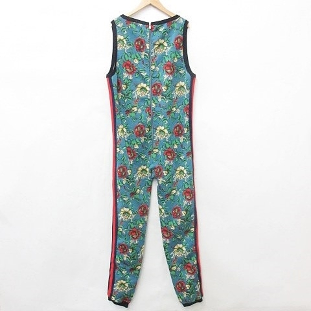 グッチ GUCCI ジャンプスーツ サロペット ニットブルー XXXL ☆AA