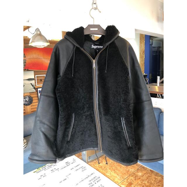 Supreme Reversed Shearling Hooded Jacket