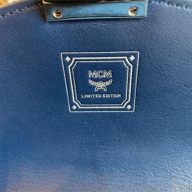 サイズ交換対象外 未使用 MCM デニム スタッズ チェーン ショルダー
