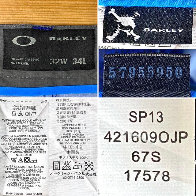 Oakley - OAKLEY オークリー チェック柄 ゴルフパンツ 刺繍ロゴの通販 by MK-Vintage ｜オークリーならラクマ