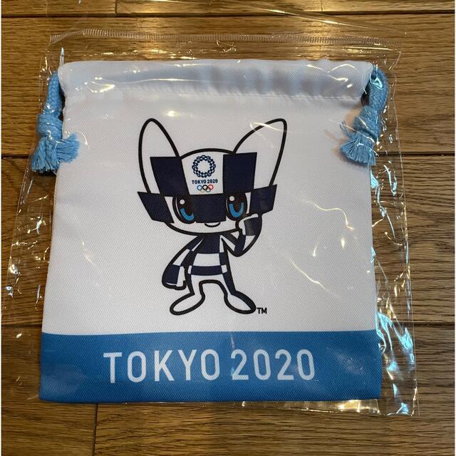 巾着袋　ミライトワ　東京2020オリンピック エンタメ/ホビーのおもちゃ/ぬいぐるみ(キャラクターグッズ)の商品写真