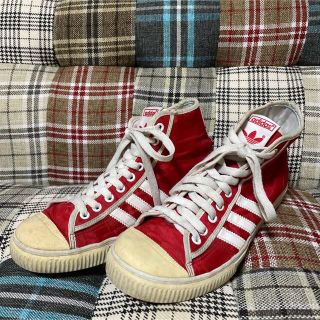 ビンテージ調 adidas アディダス オリジナルス ハイカット スニーカー